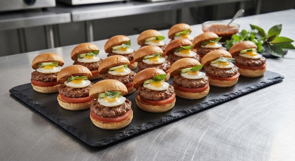 Mini Beef Basil Burger