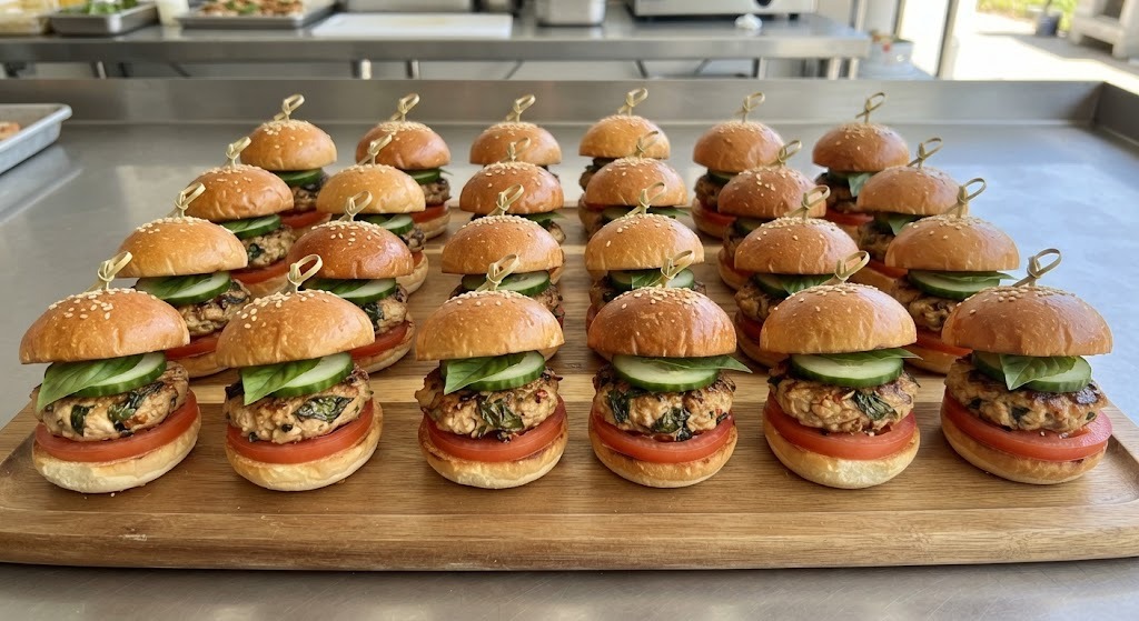 Mini Chicken Basil Burger
