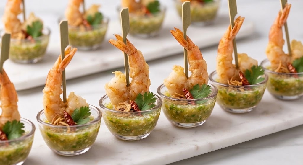 Grilled Prawn & Seafood Sauce