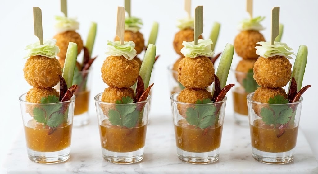 Mini Crispy Thai Prawn Cake