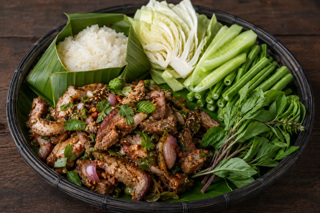 Nam Tok Grilled Pork Neck